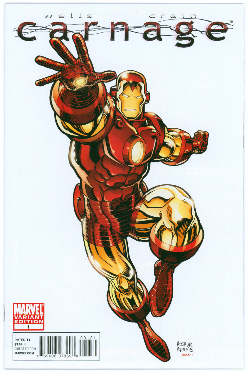 Carnage 1 - 1:25 Arthur Adams Variant - 2010 NM-