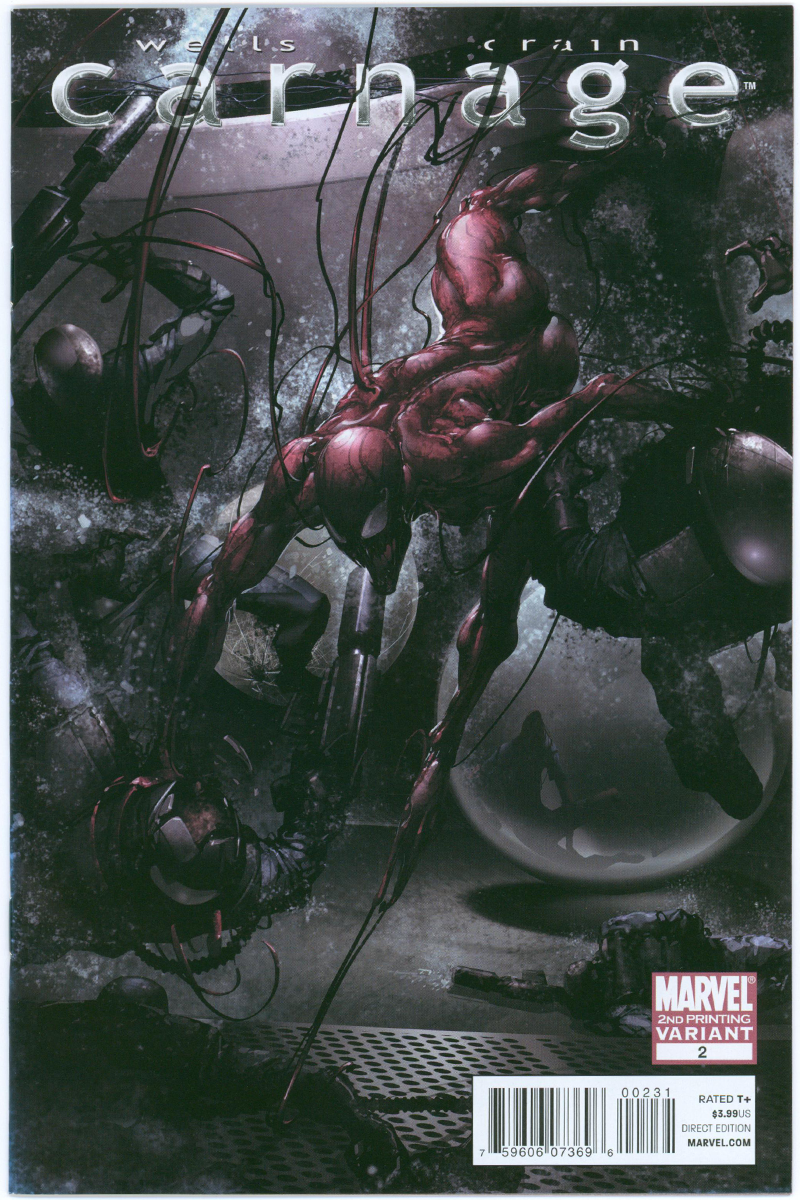 Carnage 2 - 2nd Print Crain Variant - 2011 VF/NM