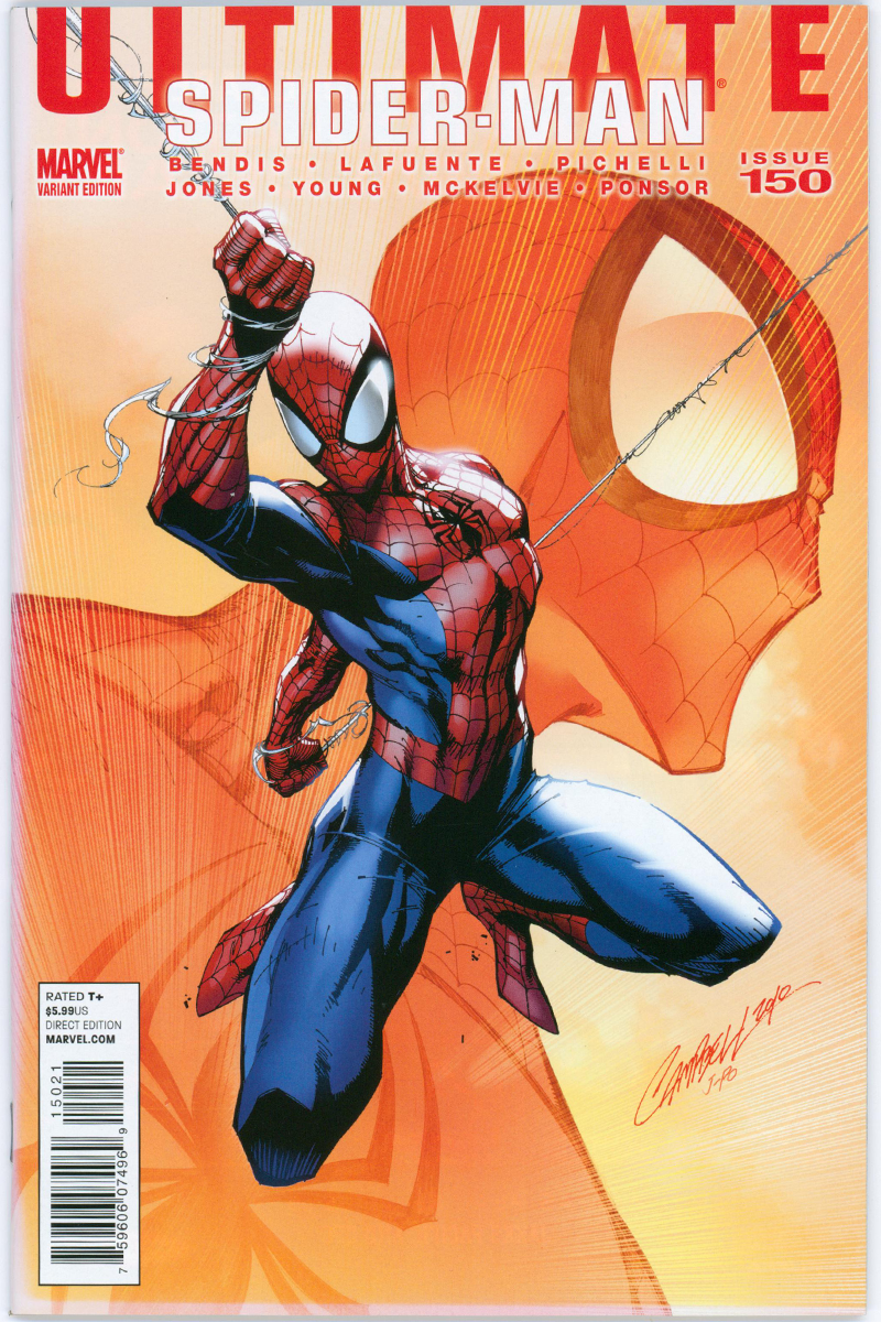 Ultimate Spider-Man Vol 2. 150 - 1:25 J. Scott Campbell Variant - 2011 FN/VF