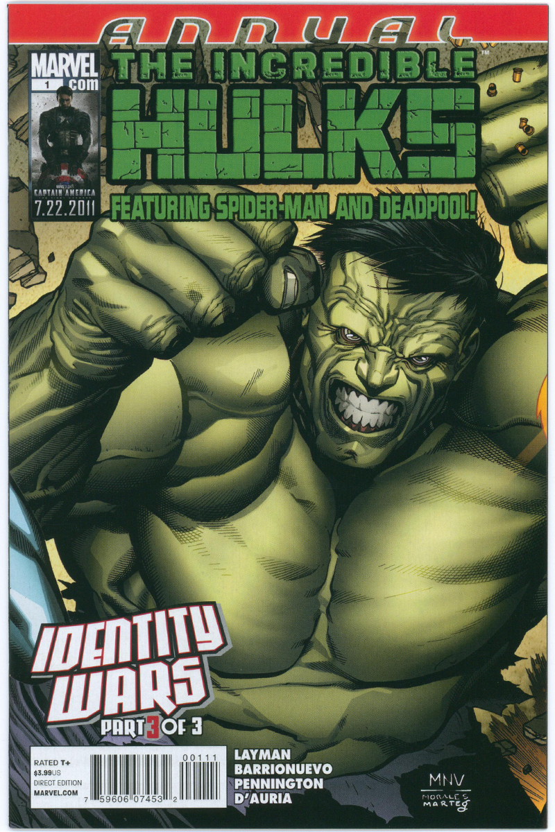 Incredible Hulks Annual 1 - 1st App. Ghost Spider - 2011 VF
