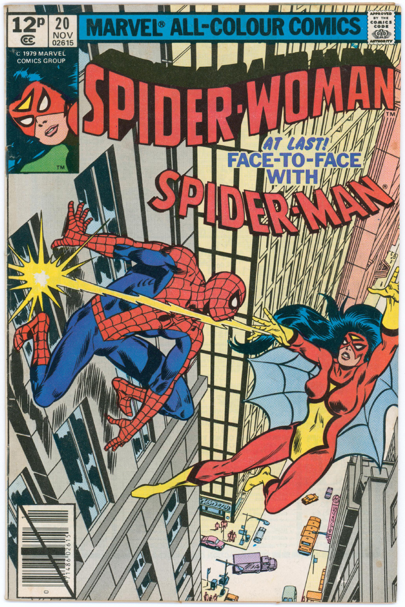 Spider-Woman Vol 1. 20 - 1st Meeting of Spider-Man & Spider-Woman - 1979 FN-