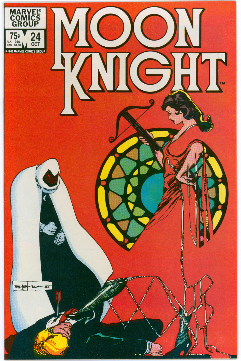 Moon Knight Vol 1. 24 - Negative Space Cover - 1982 VF+