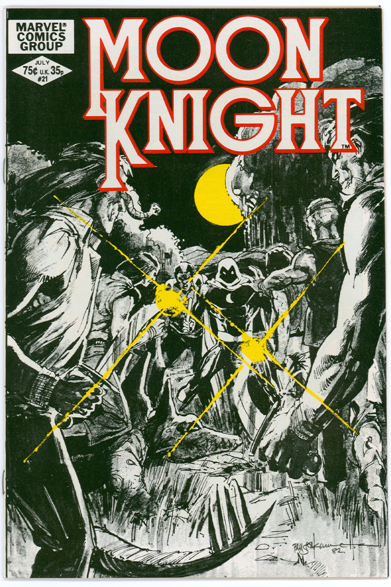 Moon Knight Vol 1. 21 - 1st Meeting of Moon Kinght & Brother Voodoo - 1982 VF