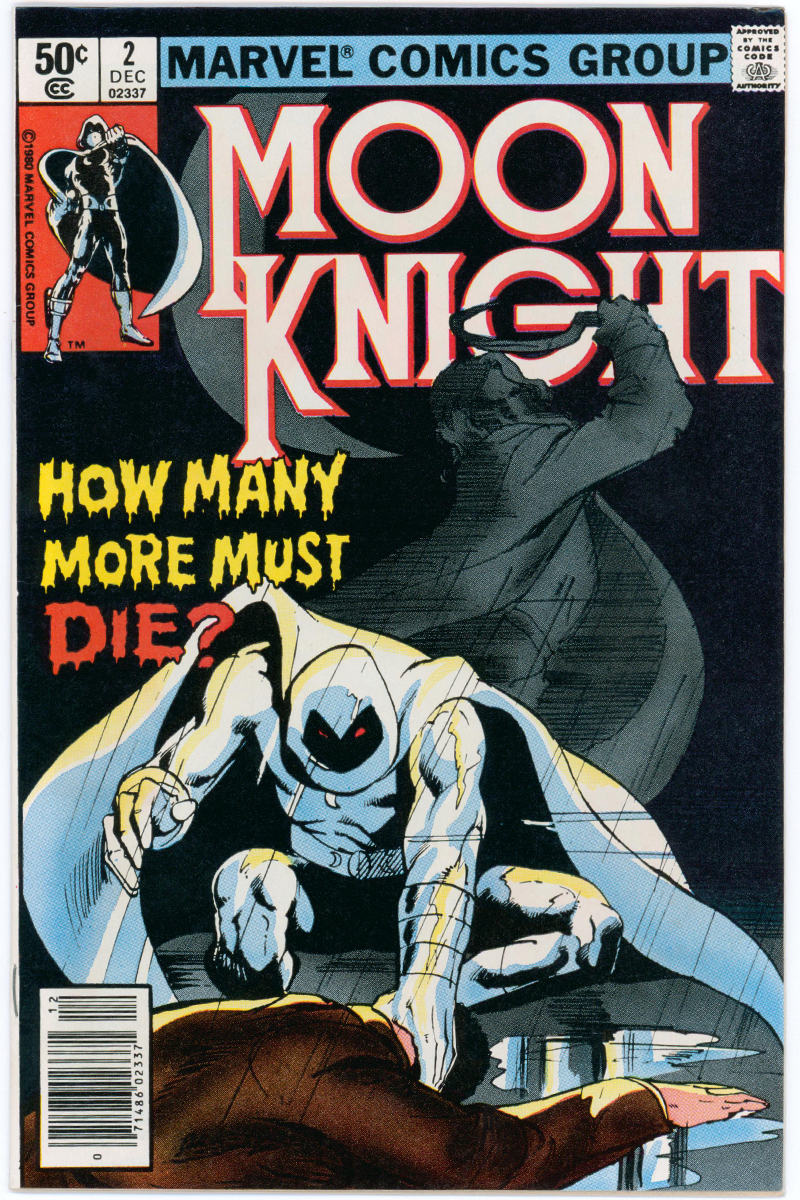 Moon Knight Vol 1. 02 - Signed by Bill Sienkiewicz, Newsstand Edition - 1980 VF/NM