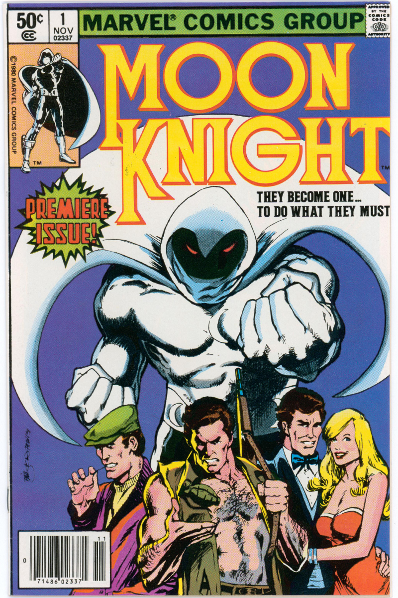 Moon Knight Vol 1. 01 - Signed by Bill Sienkiewicz, Newsstand Edition - 1980 VF-