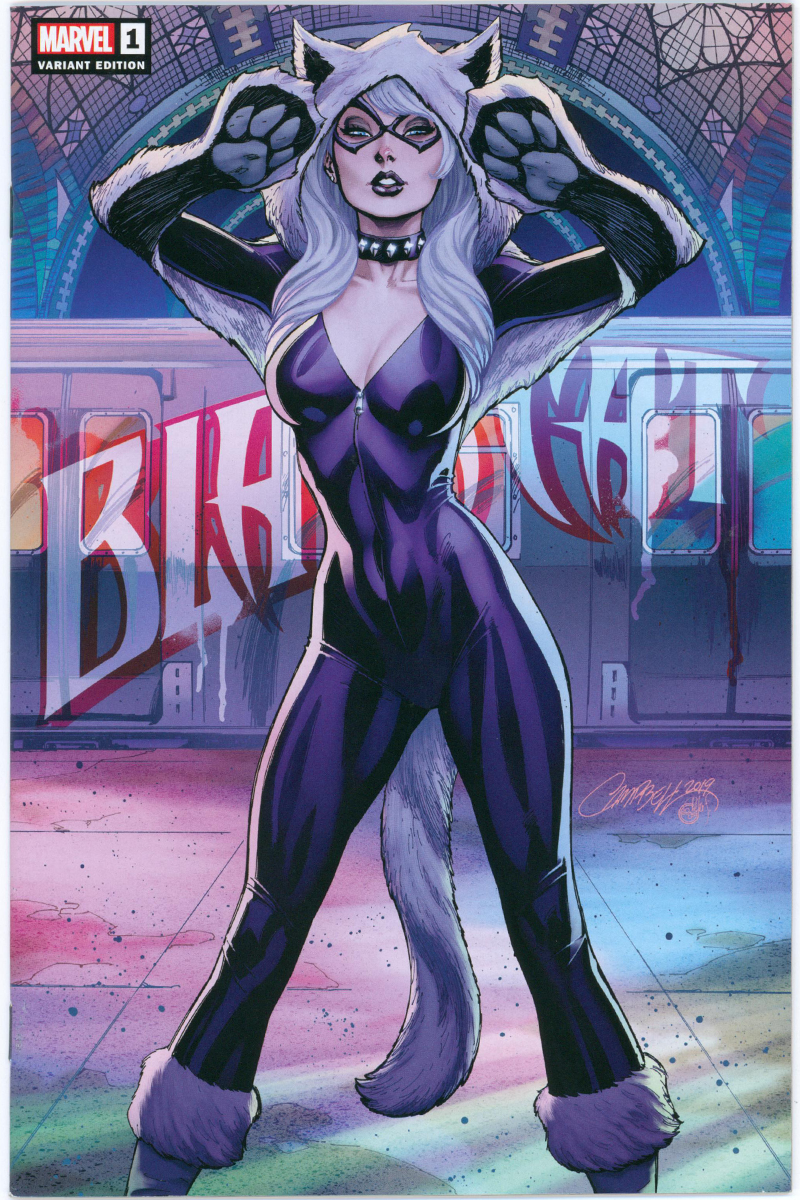 Black Cat Vol 1. 01 - J. Scott Campbell 'Subway' Variant Ltd. 3000 - 2019 VF