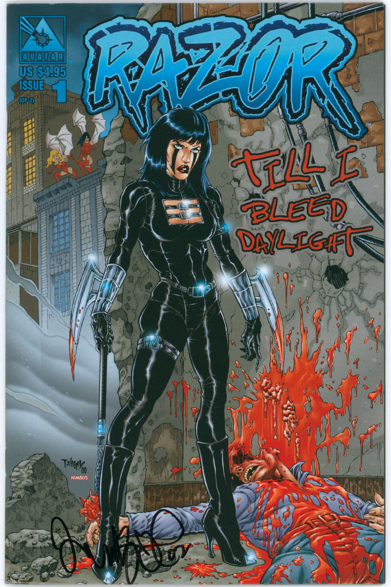Razor: Till I Bleed Daylight 1 - Signed by Tim Vigil - 2000 VF-