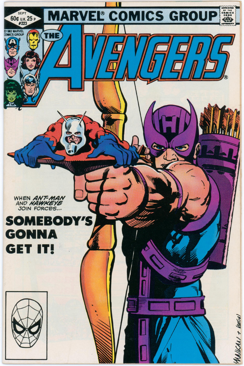Avengers Vol 1. 223 - Ed Hannigan Cover - 1982 VF-