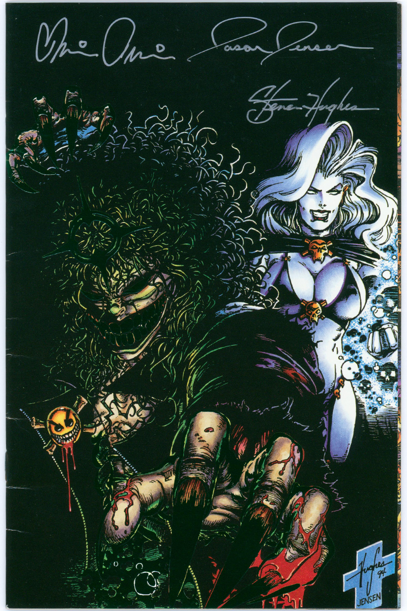 Evil Ernie: Revenge 1 - Commemorative Edition, 3x Signed by Pulido, Hughes & Jensen - 1994 FN/VF